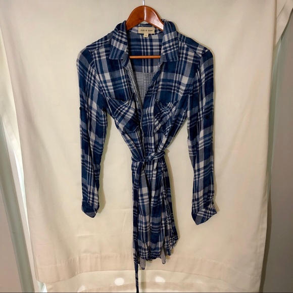 Cloth & Stone plaid shirtdress - Picture 4 of 7